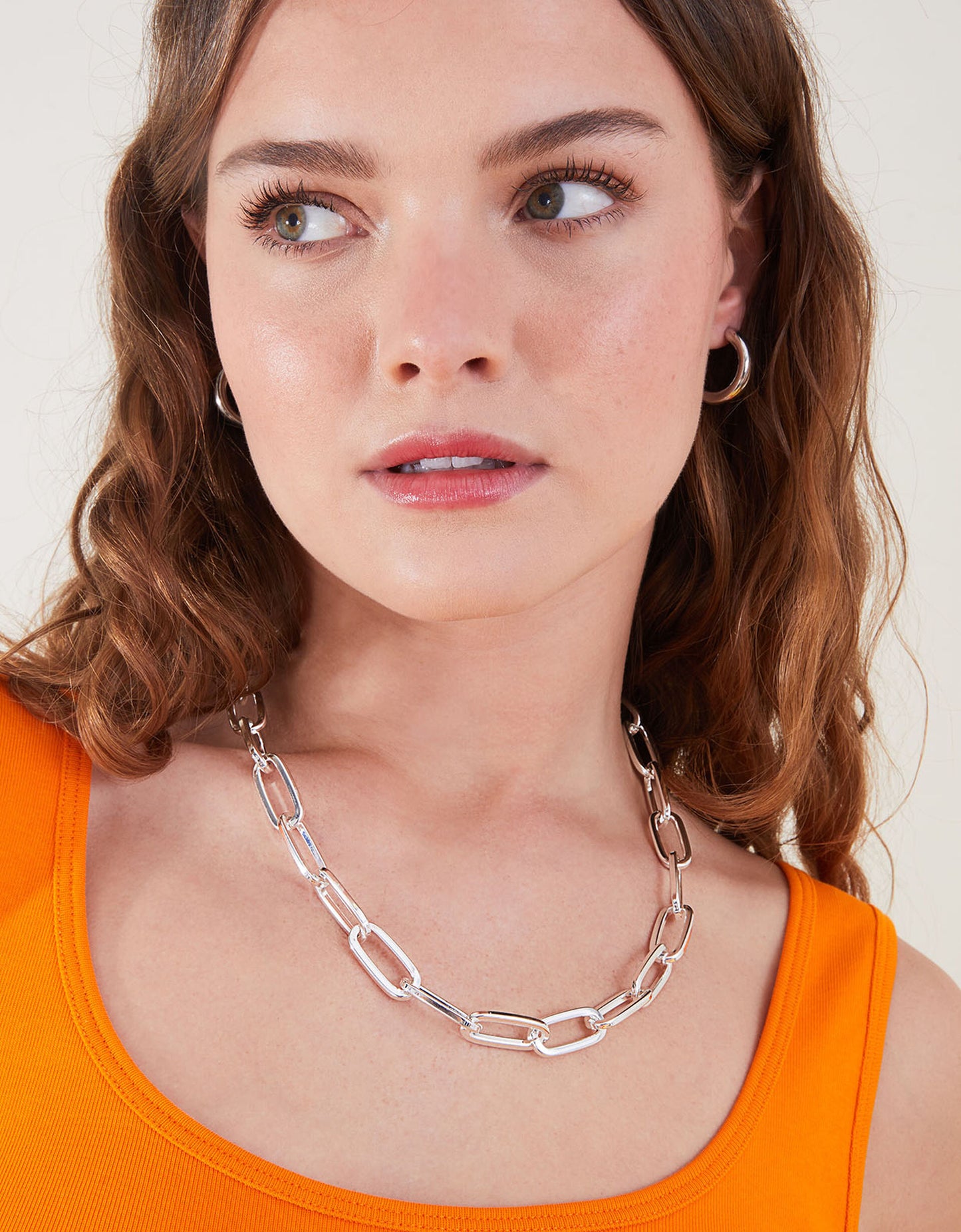 Chain Link Necklace Gold
