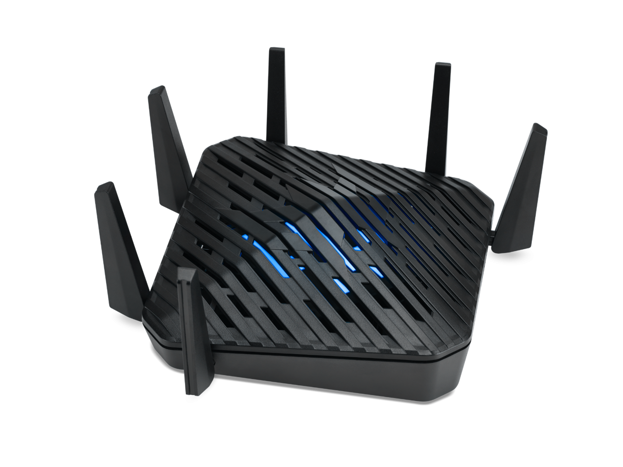 Acer Predator Connect W6 Wi-Fi 6 E Gaming Router | Hybrid Qo S Compatible with Intel Killer Prioritization Engine | Wi-Fi 6 E Tri-Band Axe7800 (2.4 G Hz/5 G Hz/6 G Hz | Gigabit Router | Lifetime Internet Security