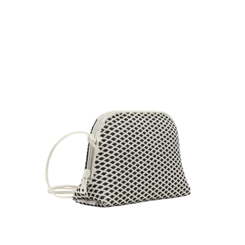 Eliza Crossbody Bag-Black & Cream Ivory