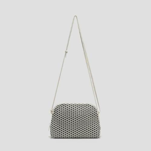 Eliza Crossbody Bag-Black & Cream Ivory