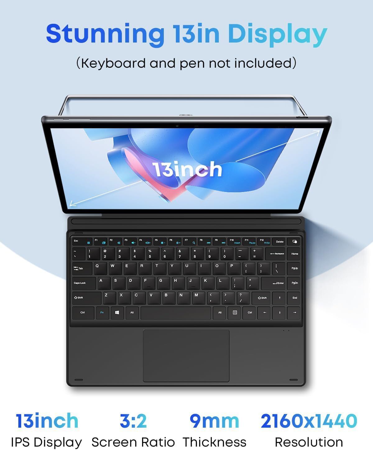 CHUWI 13'' UBook XPro Windows 11 Tablet/2 IN 1 Laptop intel Core i5 PC 8GB 512GB