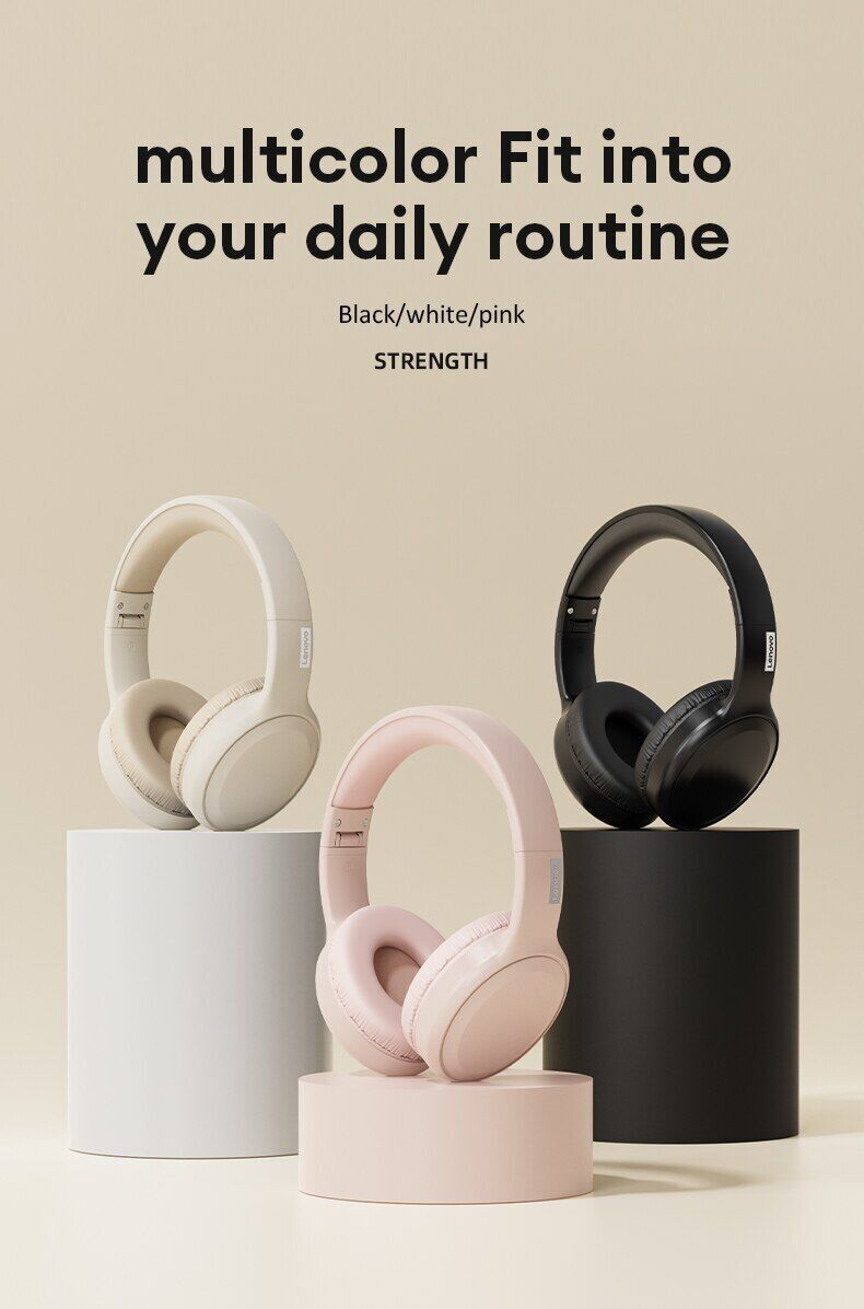 Lenovo TH30 Wireless Headphones Earphones Bluetooth 5.3 Foldable Gaming Headphon