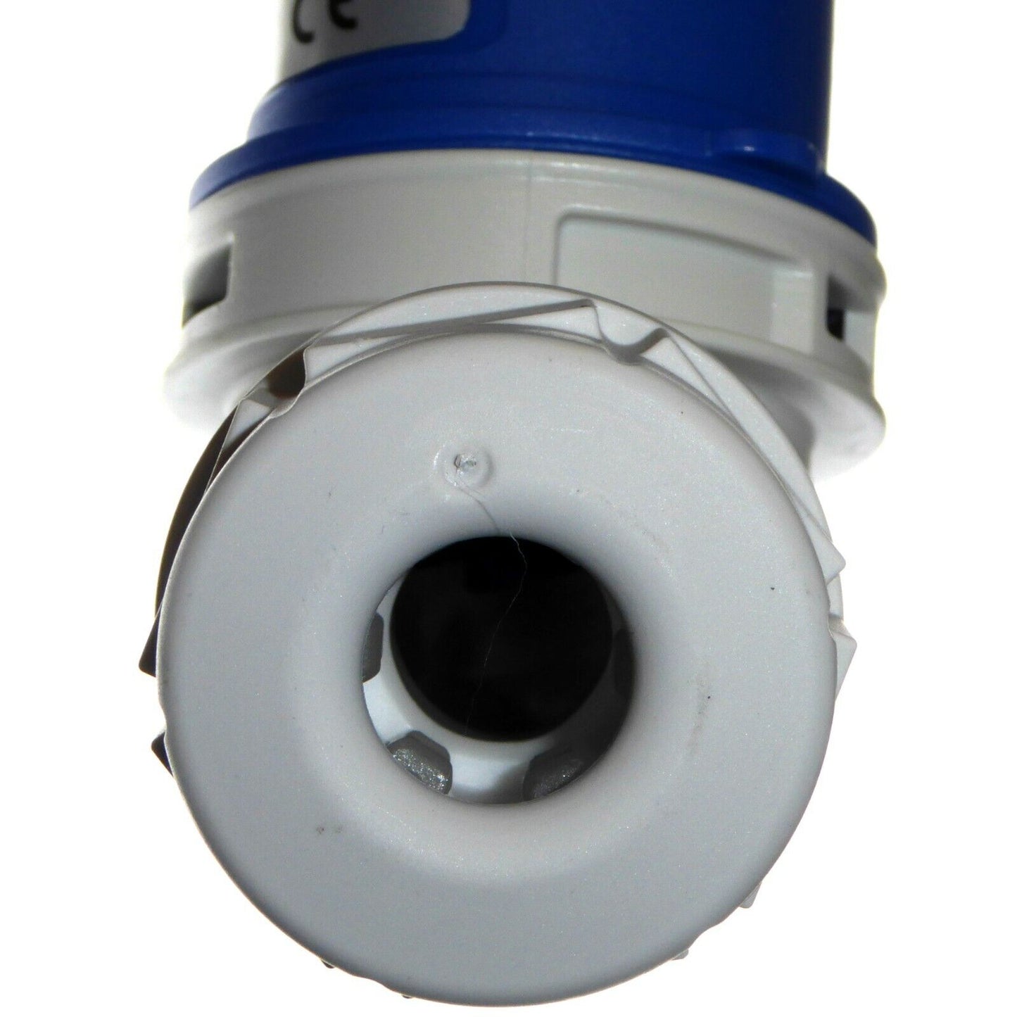 16 a 3 Pin Angled Plug 1 Phase Ip44 Caravan Camping 2 P+e 230 v Garo 16 Amp Blue