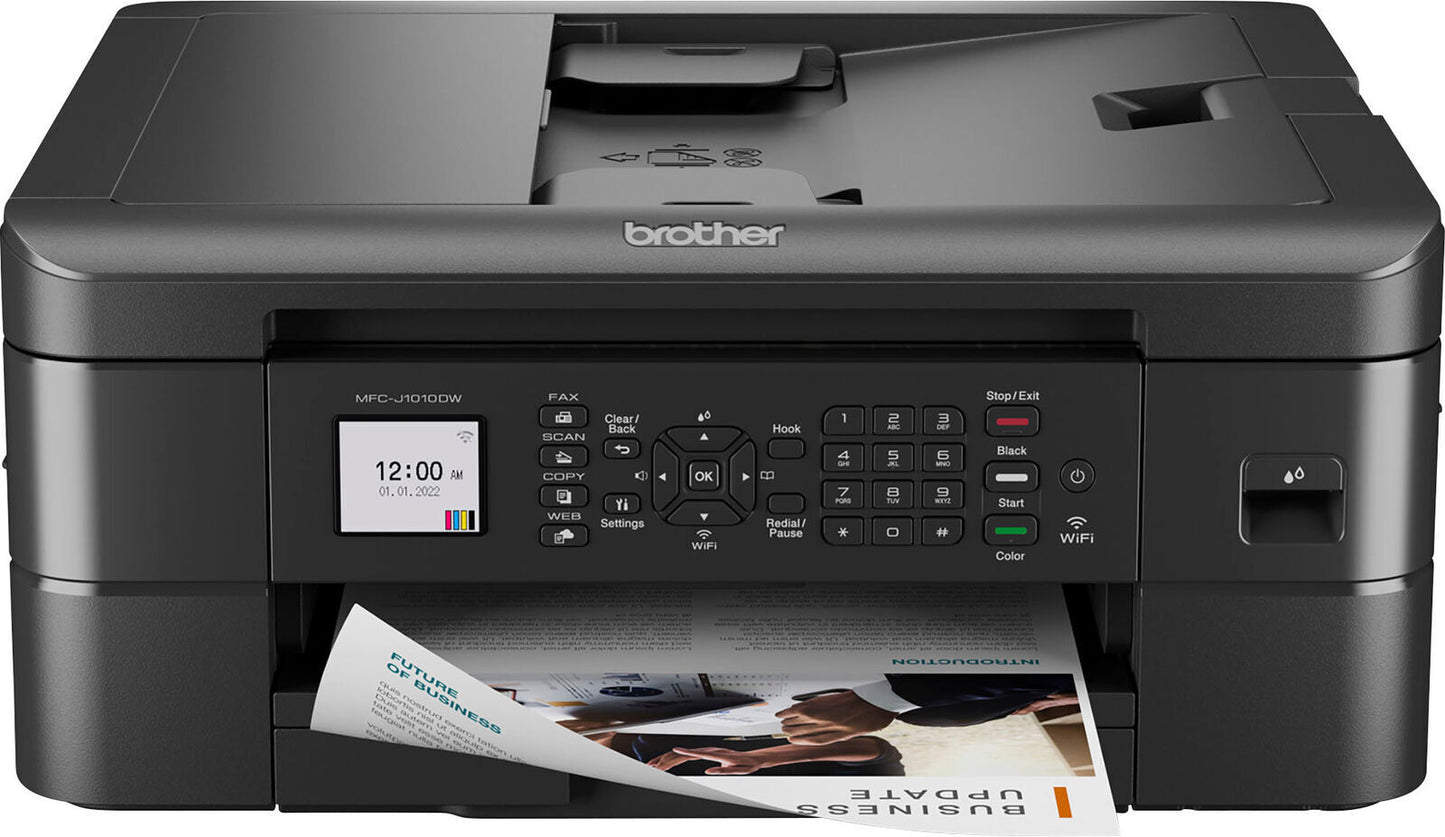Brother - Mfc-J1010 Dw Wireless Color All-In-One Refresh Subscription Eligible...