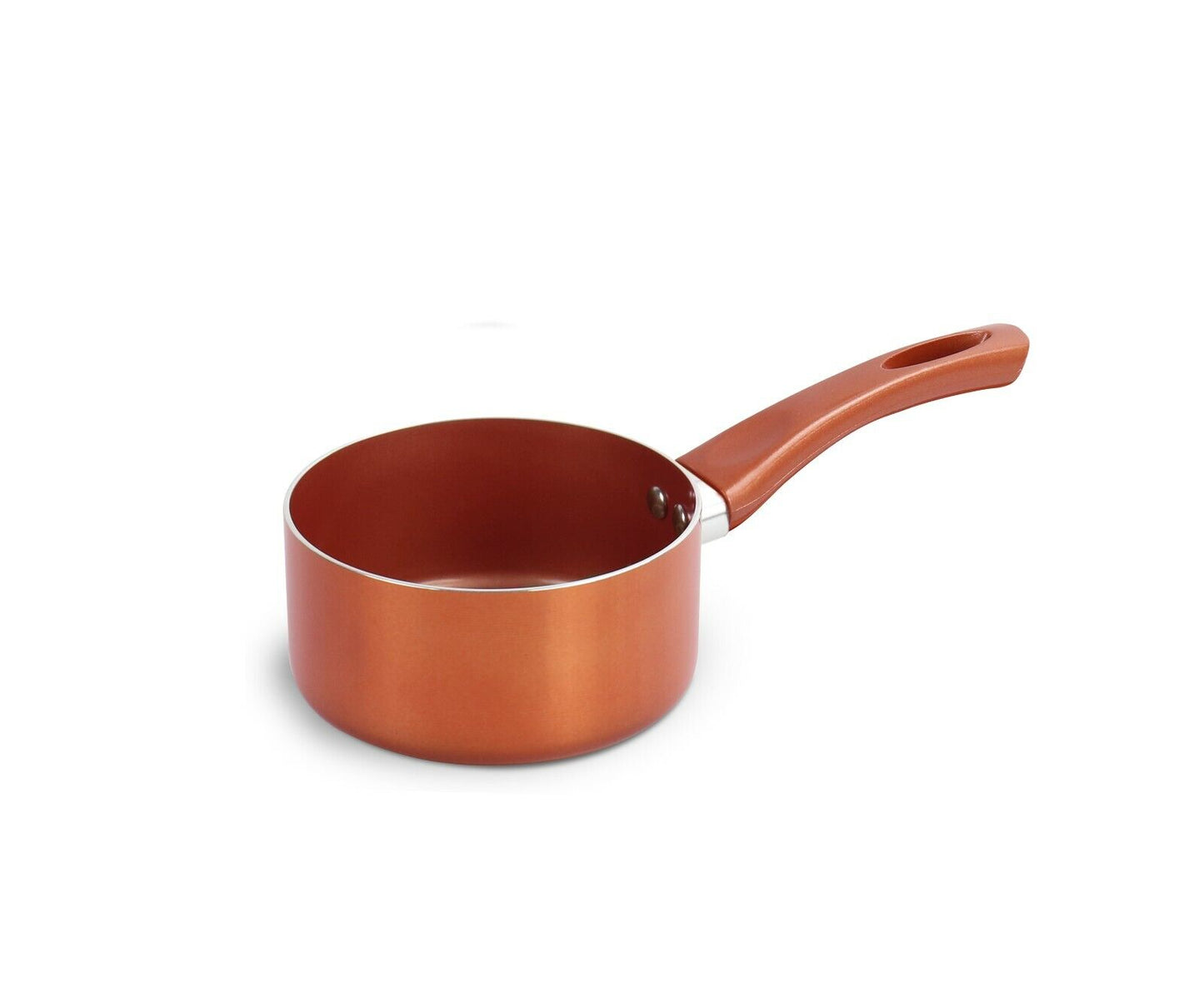 6 Pcs Urbn-Chef Ceramic Copper Induction Cooking Pots Lid Saucepans Cookware Set