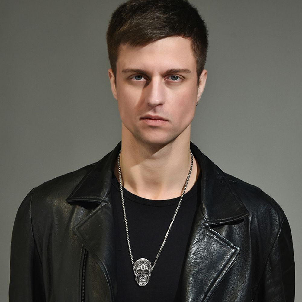 Jewelry Accessories Men's Neck Chains Skull Necklace Skeleton Pendant Choker