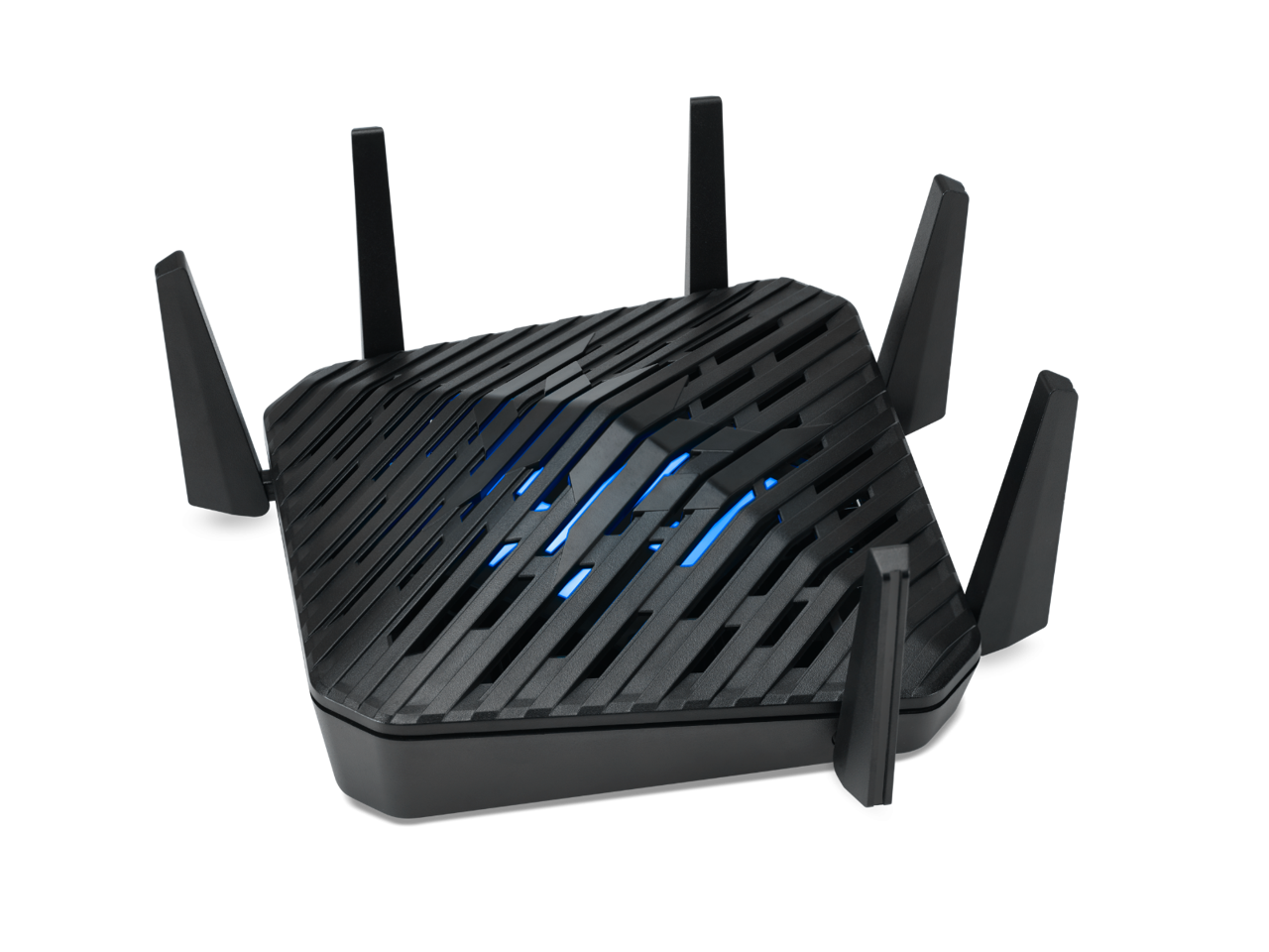 Acer Predator Connect W6 Wi-Fi 6 E Gaming Router | Hybrid Qo S Compatible with Intel Killer Prioritization Engine | Wi-Fi 6 E Tri-Band Axe7800 (2.4 G Hz/5 G Hz/6 G Hz | Gigabit Router | Lifetime Internet Security