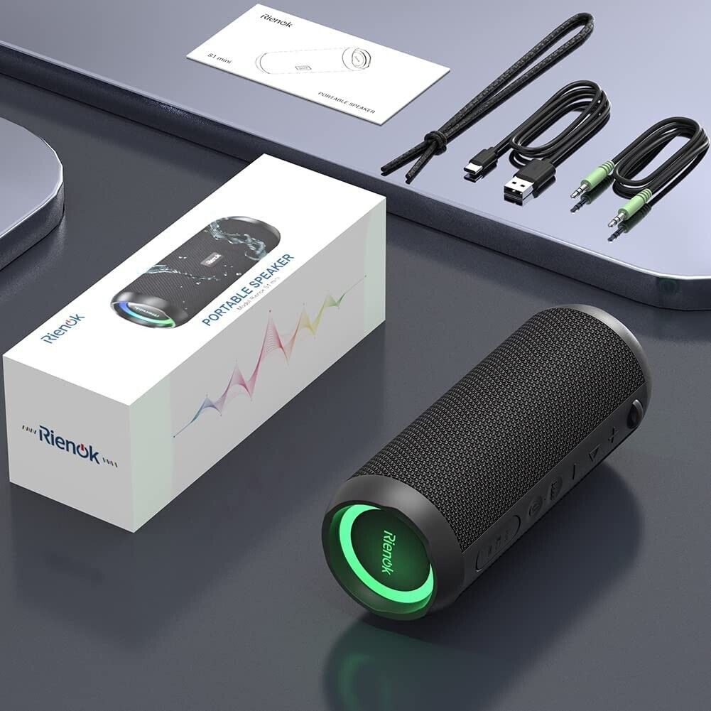 Bluetooth Speaker Portable Wireless Waterproof HD Stereo 20 Hour Battery 3600mAh