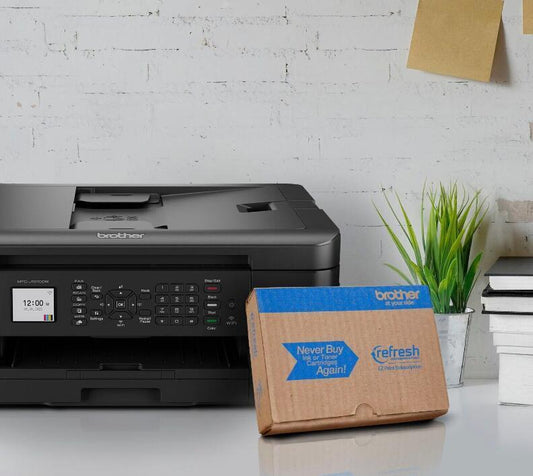 Brother - Mfc-J1010 Dw Wireless Color All-In-One Refresh Subscription Eligible...
