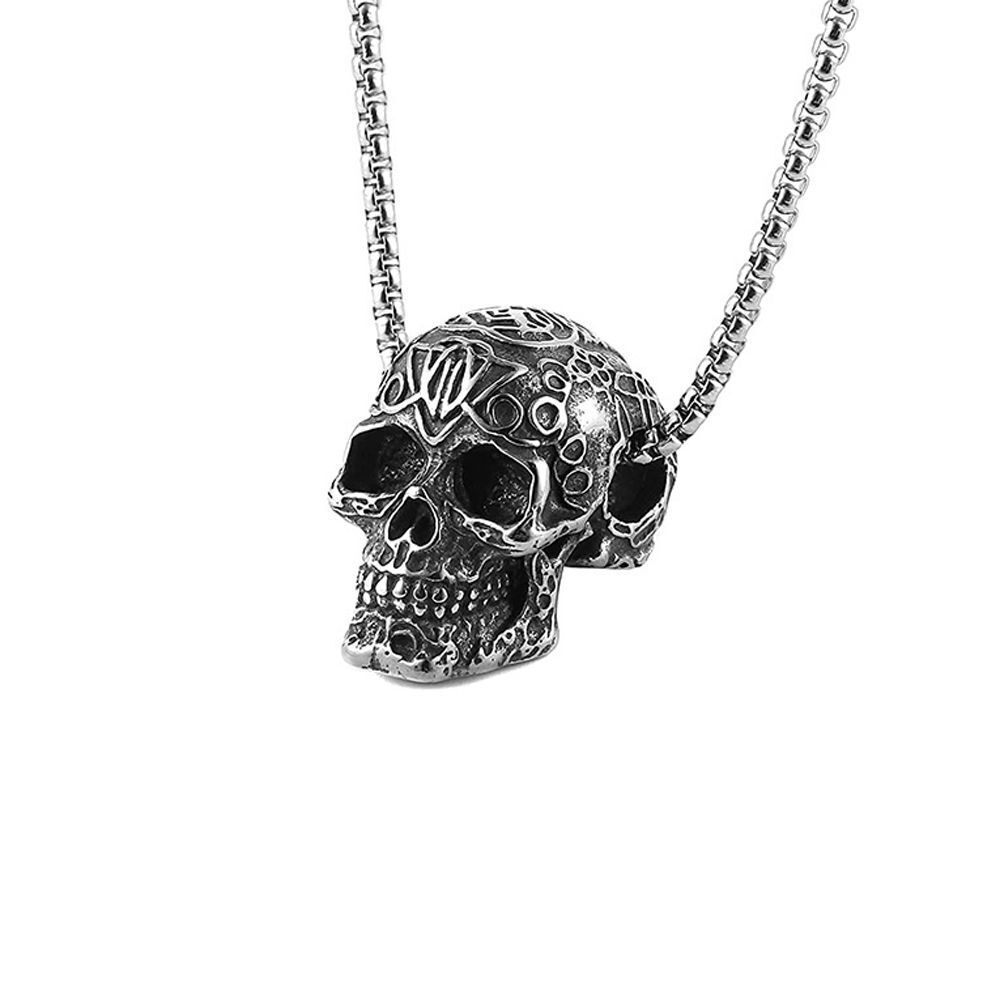 Jewelry Accessories Men's Neck Chains Skull Necklace Skeleton Pendant Choker
