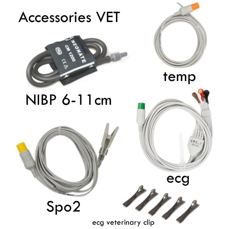 CONTEC CMS1000VET Animal Patient Monitor Vital Signs ECG NIBP SPO2 PR RESP TEMP